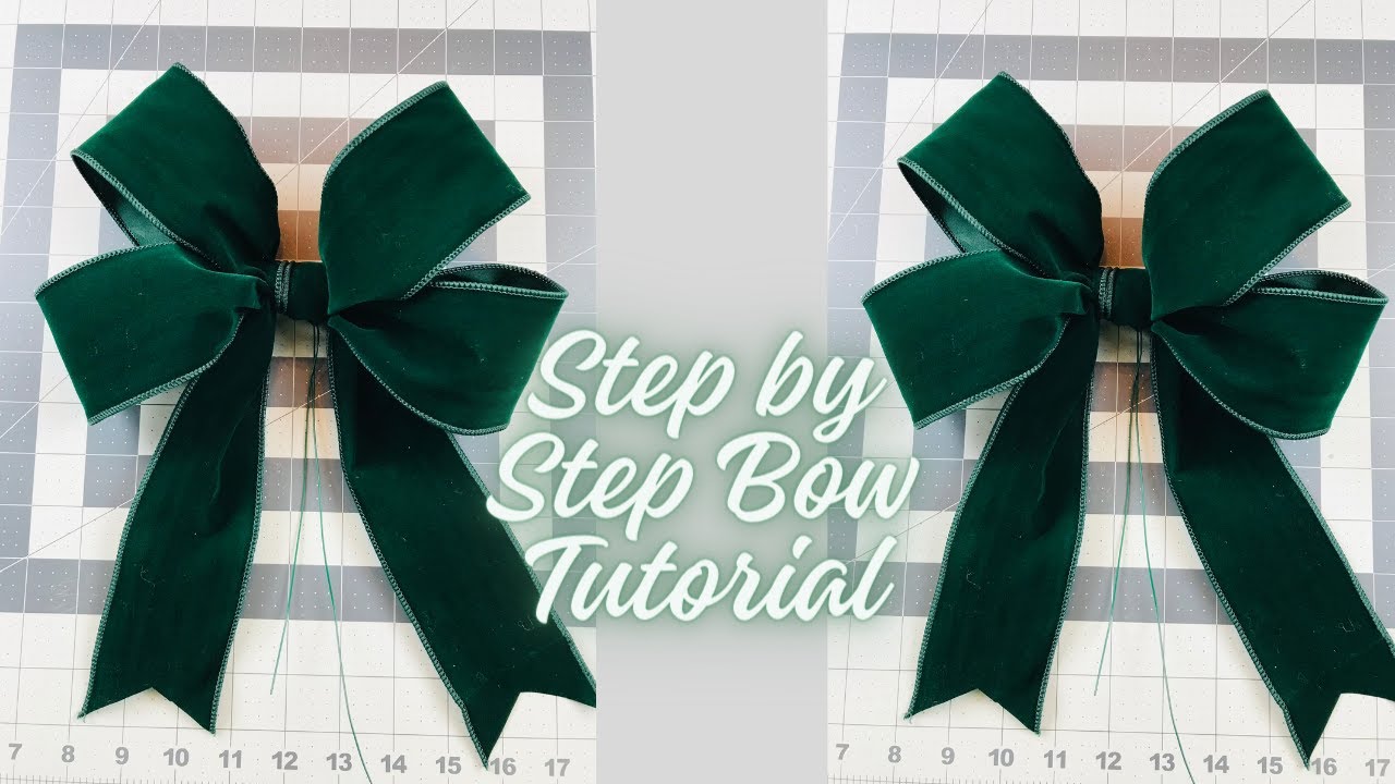 CLASSIC CHRISTMAS VELVET BOW TUTORIAL 🎄*PERFECT* FOR DECORATING