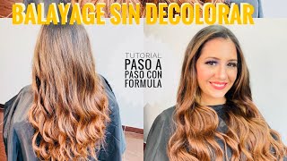 Balayage Fácil Sin Decoloracion Paso a Paso