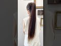 見返り美人　ポニーテール　この後80cm髪をバッサリ切ってヘアドネーションされました。