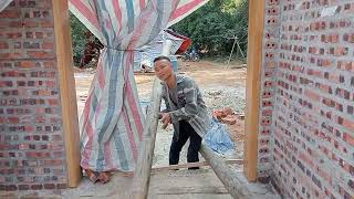 In Vietnam, bamboo is used to assemble the roof because people cannot afford to buy iron supports