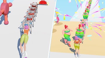 Grocery Cart Run 👩🛒👗 All Levels Gameplay Trailer Android, iOS GCR1GP1