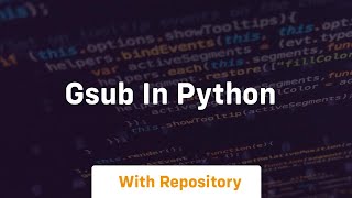 gsub in python