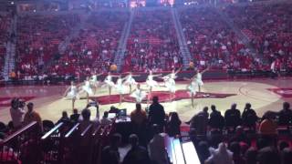 Razorback Pom- Carol of the Bells holiday routine, Basketball Halftime