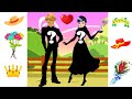 Ladybug and Cat Noir Love Story Romantic Date Costumes Dresses Wrong puzzles New Episode
