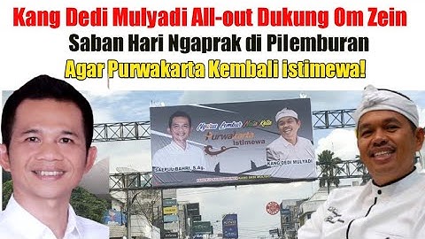 Luar Biasa! Kang Dedi Mulyadi All-out Dukung Om Zein Jadi Bupati Purwakarta