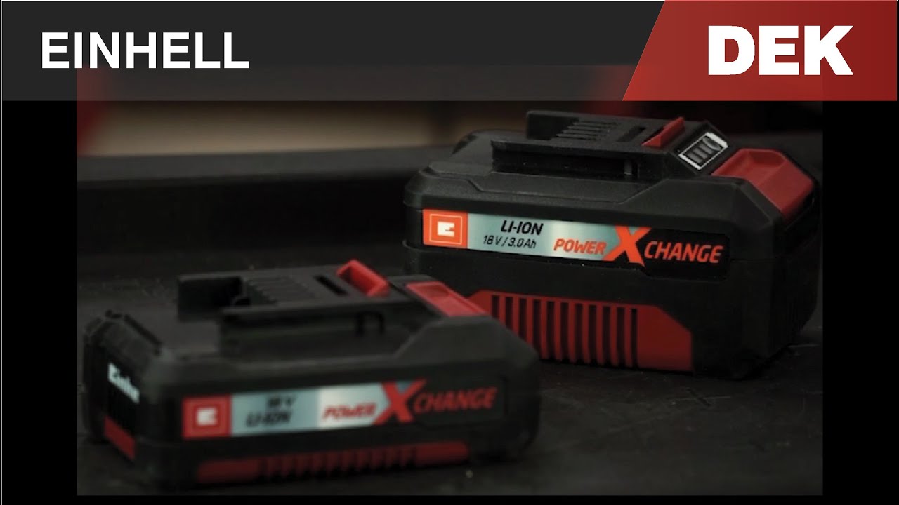 Baterie Einhell Power X Change 18 V - YouTube
