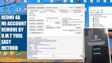 Xiaomi Redmi 4A Mi Account & Frp Unlock by Umt/Umt Pro | Redmi 4A This Device is Locked