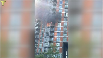 Blaze rips through London tower with same cladding as Grenfell | AFP