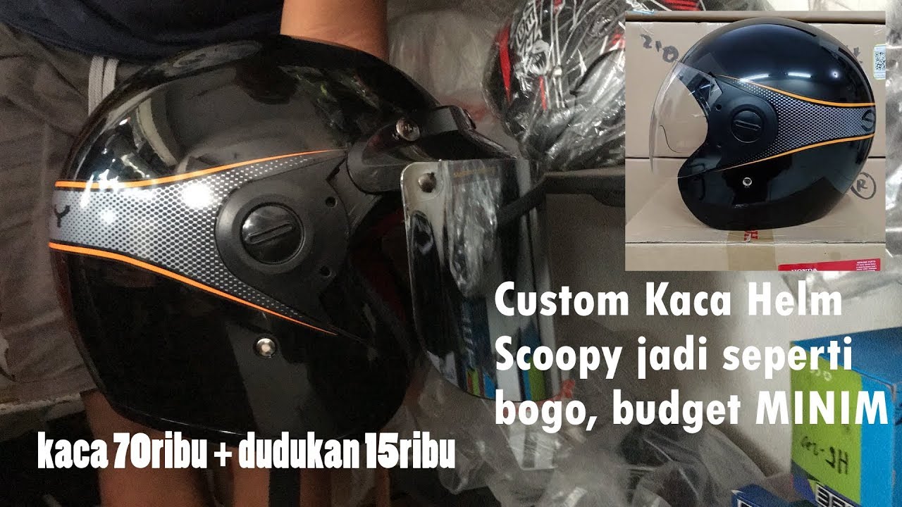 CUSTOM HELM SCOOPY JADI MODEL HELM BOGO