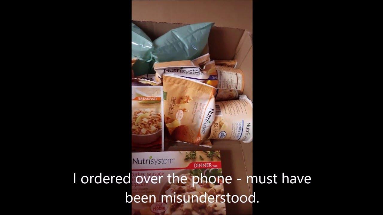 Nutrisystem box opening 3 2016 YouTube