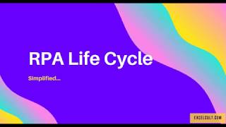 RPA Life Cycle - Overview