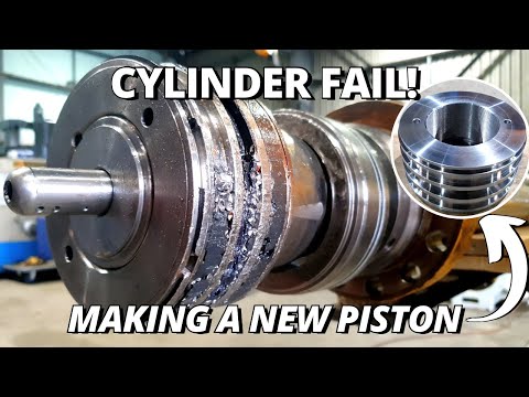 Repair FAILED Hydraulic Cylinder | Part 2 | Making a New Piston