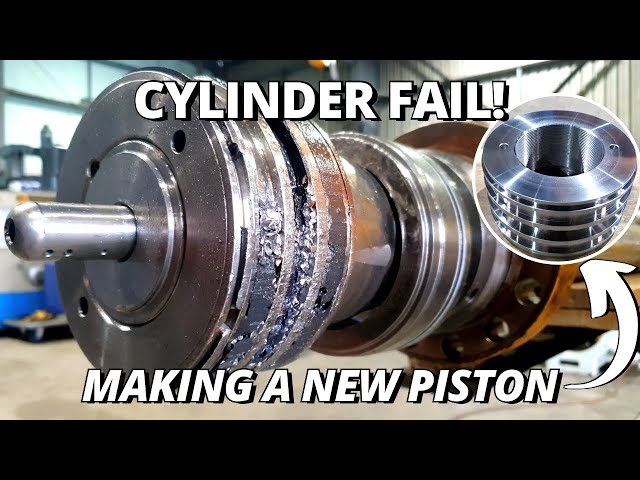 Repair FAILED Hydraulic Cylinder | Part 2 | Making a New Piston class=