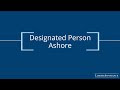 ISM Code | Designated Person Ashore