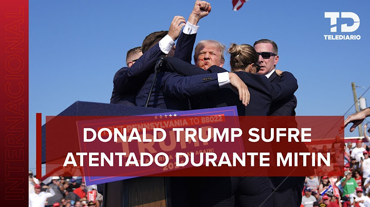¿Donald Trump herido en mitin de Pensilvania? Esto sabemos