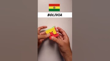 How to make a BOLIVIA flag in cube 3x3#RUBIC #VIRAL