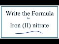 Iron(II) Nitrate and Nitrate Ions
