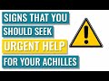 Achilles Red Flags - When to Seek Urgent Help for your Achilles Pain!