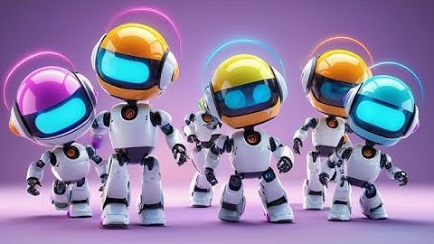 Six Toy Robots Count to Ten | Counting Song for Kids | Robot Learning Rhyme
