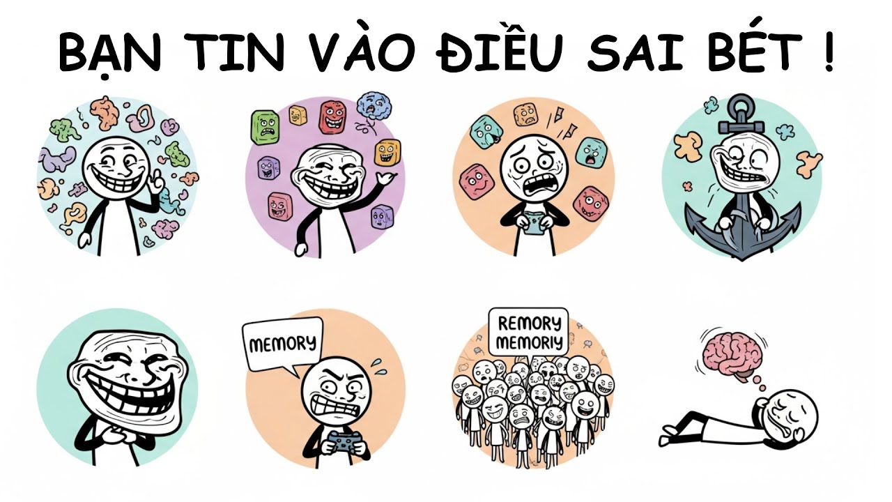 8 lỗi “NGU NGỐC” mà bộ não gây ra khiến bạn tin vào điều SAI BÉT !