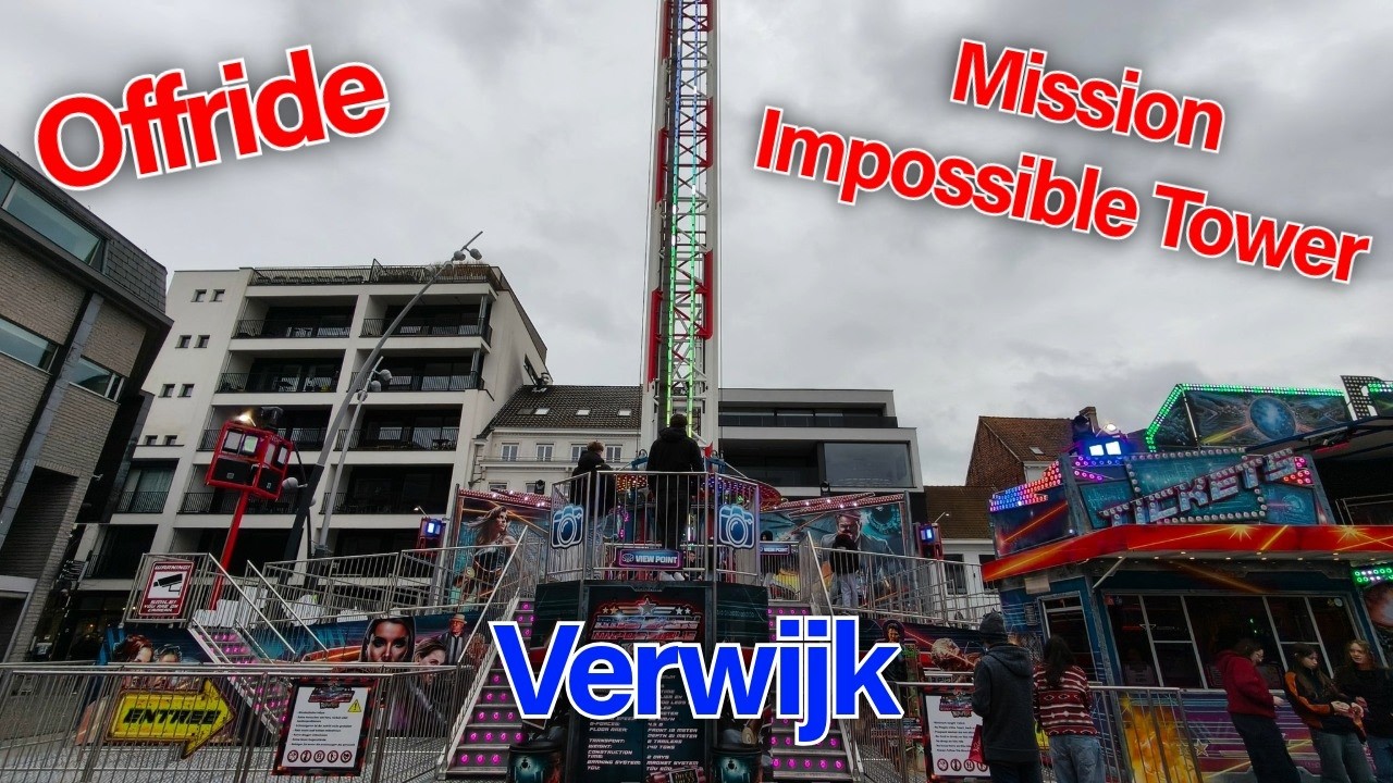 Offride Mission Impossible Tower Verwijk (Funtime 80M. Freefall) 4K