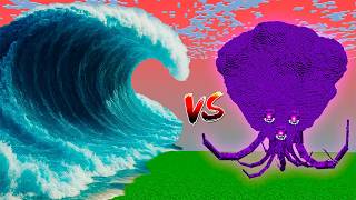 Wither Storm vs All Realistic Tsunamis!