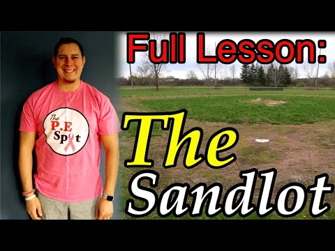 DIY PE Full Lesson | Physical Education at Home: The Sandlot #diypegames  #thepespot