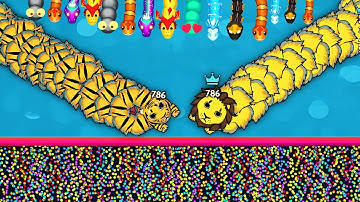 SNAKE IO🐍 TAIGA 🐯 SNAKE IO vS💀 MONSTER LEON 🦁 EPIC SNAKE.IO🐍 BEST / FUNNY GAMEPLAY!Snake game mobile