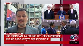 Nicușor Dan la Bruxelles. Ce guvern de avarie pregătește președintele