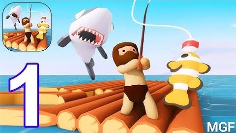 Raft Life - Build, Farm, Stack - Gameplay walkthrough Part 1 Ocean Raft Survival (iOS, Android)