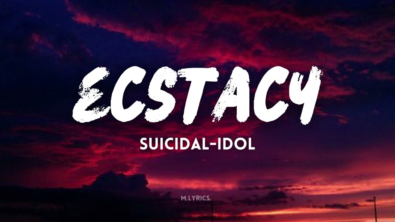 SUICIDAL IDOL   ecstacy slowed Lyrics sticking out your tongue for the picture