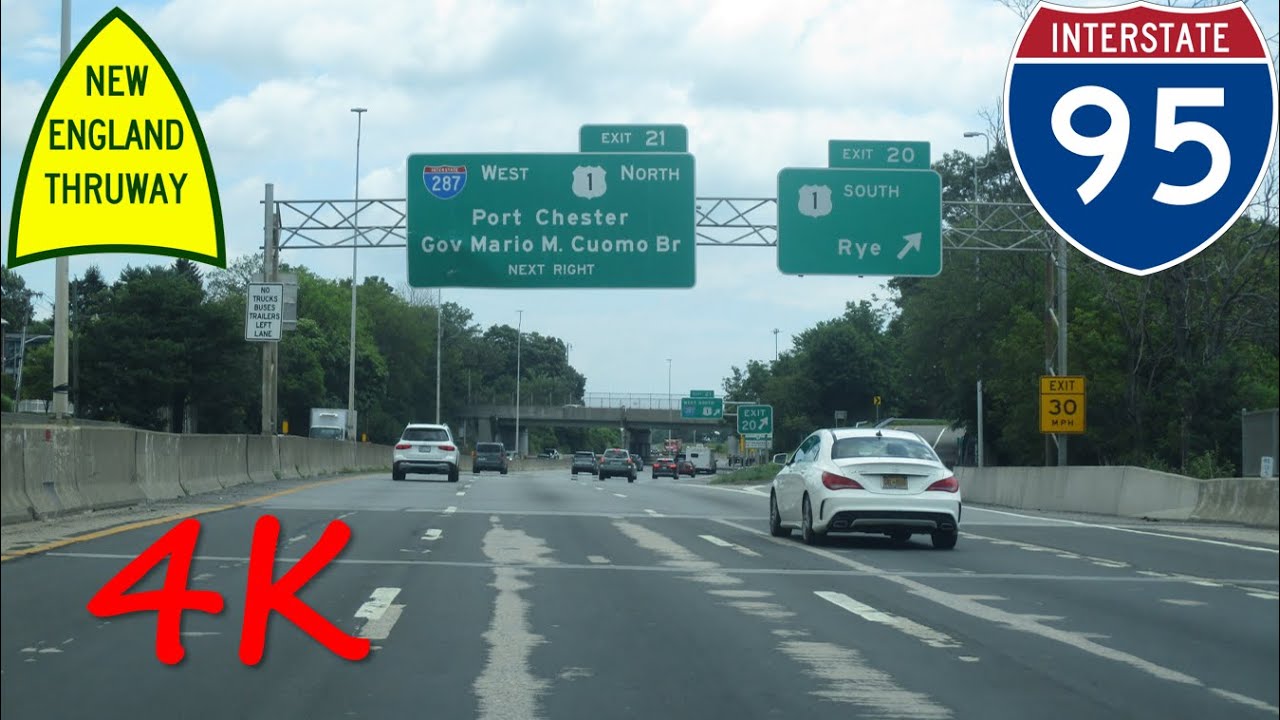 ⁴ᴷ New England Thruway (Interstate 95) northbound [4K VIDEO]