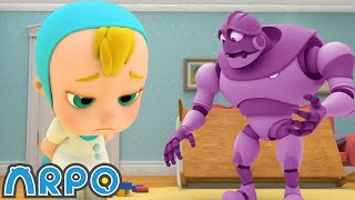 Arpo the Robot | CONTROLLING BABY!!! | NEW VIDEO | Funny Cartoons for Kids | Arpo and Daniel