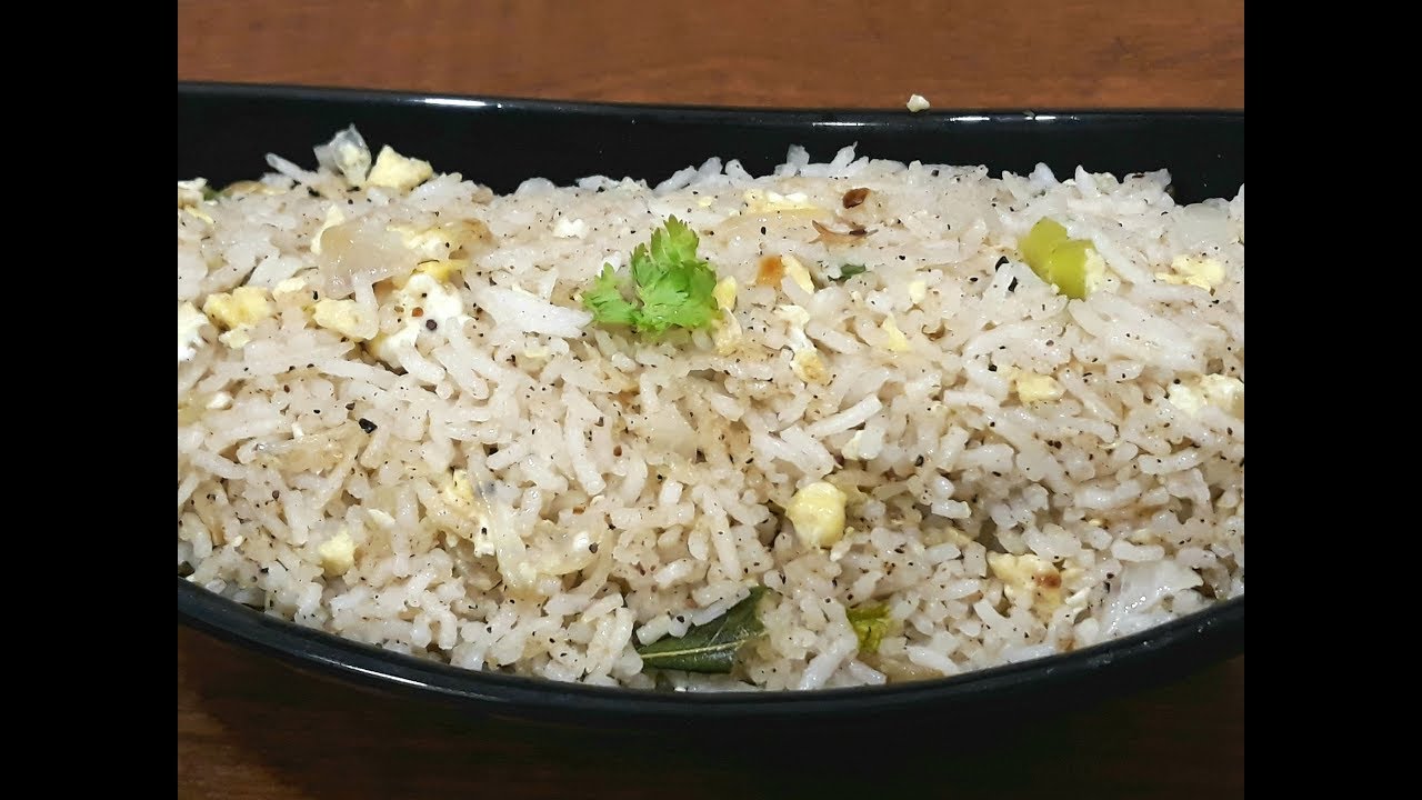 To get Tasty Egg Fried Rice, try like this Indian Style Egg Fried