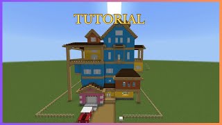 Minecraft Tutorial: How to Make Hello Neighbor Alpha 1 House! (Remastered)