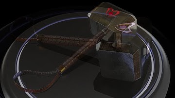 3D THOR HAMMER RENDER|Blender 2.8|How to