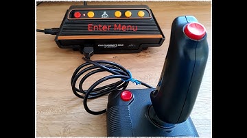 Atari Flashback 8 Gold enter menu with Joystick