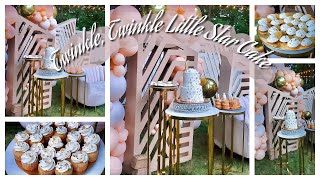TWINKLE TWINKLE LITTLE STAR BABY SHOWER CAKE || Janie’s Sweets