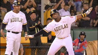Alberto Rodríguez decide triunfo de Águilas Cibaeñas sobre Gigantes con triple de tres carreras.