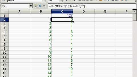 Spreadsheet to find out if a number is prime: tidying it up
