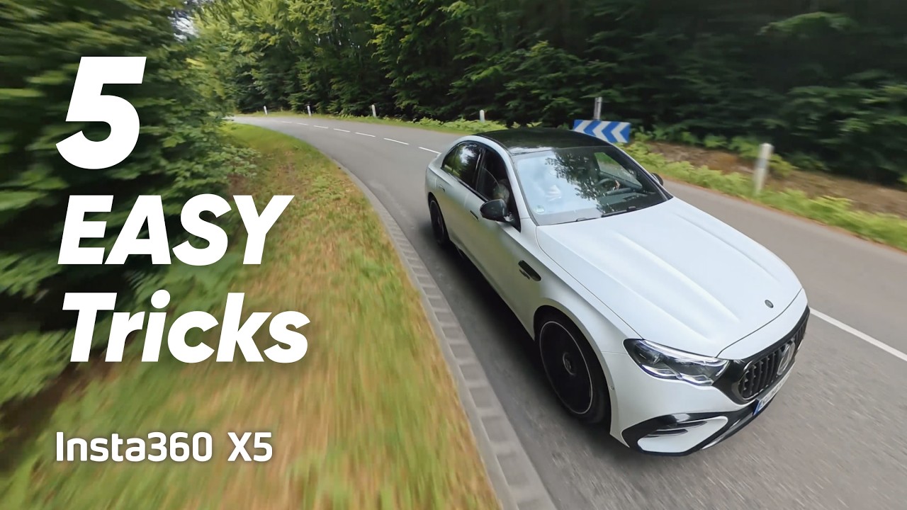 Insta360 X5 — 5 простых трюков для создания кинематографичных видео с автомобилями (при участии К...