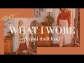 WHAT I WORE & MINI THRIFT HAUL | recent thrift finds and closet staples | WELL-LOVED-CLOTHING