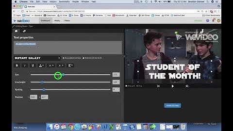 Wevideo.com editing Tutorial - Text Basics