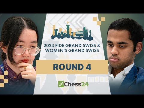 Fabiano, Arjun Fight For Top Spot! Can Muzychuk & Zhongyi Keep Winning?  FIDE Grand Swiss 2023 Rd 4 