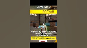 I CHALLENGE YOU || 1V1 CUSTOM ( 24X7 ) || #freefire #gaming #shorts #challenge #headshot #lonewolf