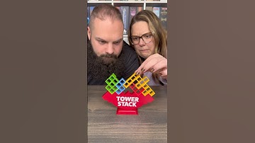 What A Tough Game! Come Play Tower Stack With Us! #boardgames #couple #fun #gamenight