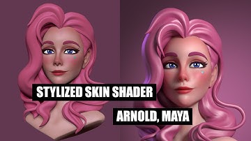Stylized skin shader in Arnold| MtoA