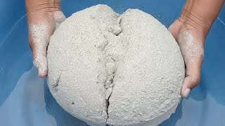 ASMR very soft sand hee sand white Ness dirt paste play dusty dipping crumble in 💦🌊💦🤤😋 screenshot 5
