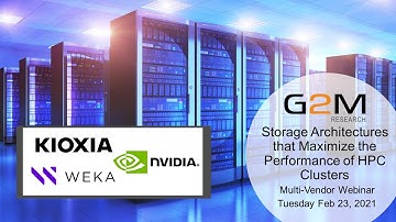 Storage Architectures that Maximize the Performance of HPC Clusters