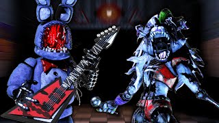 Withered Bonnie vs Shattered Roxy in FNF Virgin Rage